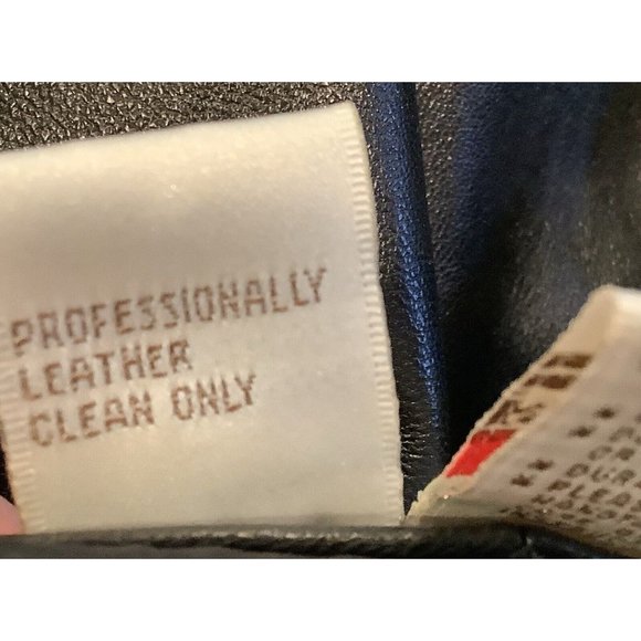 Doncaster Womens 100% Black Leather Pants Lined No Size Tag See Measurements - Picture 14 of 14